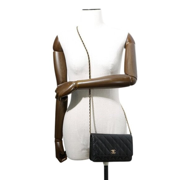 CHANEL Classic Chain Wallet Calfskin Black AP4241 - Picture 3 of 14